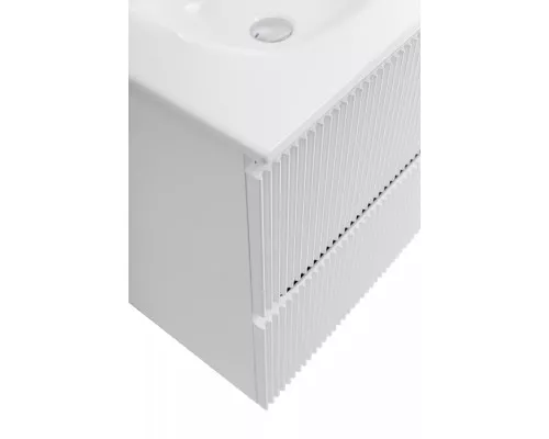 Тумба с раковиной подвесная 60 см, BelBagno UNO-600-2C-SO-BO Bianco Opaco, раковина белая BB-8099-60