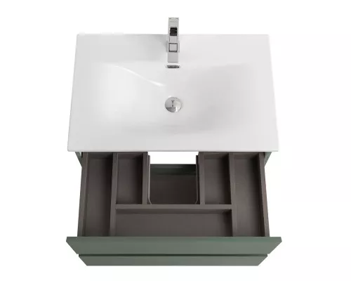 Тумба с раковиной подвесная BelBagno KRAFT-600-2C-SO-VO, 60 см, Еловый Матовый, раковина белая BB-8099-600