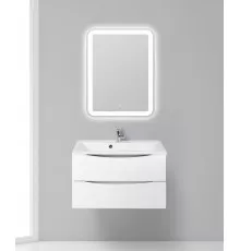 Тумба с раковиной подвесная BelBagno Marino-800, Bianco Lucido, раковина белая BB800/450-LV-MR-AST