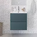 Тумба с раковиной подвесная 50 см, BelBagno UNO-MINI-500-2C-SO-AO Голубой матовый, раковина белая BB-8099-3-50 Тумба с раковиной подвесная 50 см, BelBagno UNO-MINI-500-2C-SO-AO Голубой матовый, раковина белая BB-8099-3-50