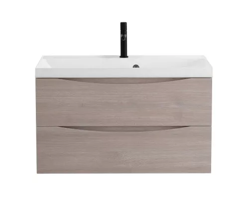 Тумба с раковиной подвесная BelBagno MARINO-800 Rovere Grigio, раковина белая  BB800/450-LV-MR-AST