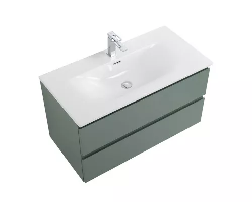 Тумба с раковиной подвесная BelBagno KRAFT-900-2C-SO-VO, 90 см, Еловый Матовый, раковина белая BB-8099-90