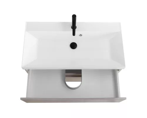 Тумба с раковиной подвесная BelBagno MARINO-800 Rovere Grigio, раковина белая  BB800/450-LV-MR-AST