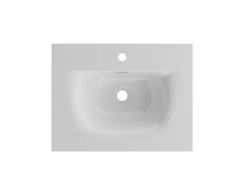 Тумба с раковиной подвесная 60 см, BelBagno UNO-600-2C-SO-BO Bianco Opaco, раковина белая BB-8099-60