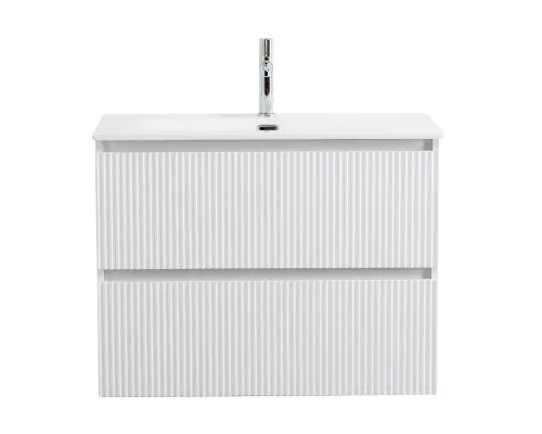 Тумба с раковиной подвесная 90 см, BelBagno UNO-900-2C-SO-BO Bianco Opaco, раковина белая BB-8099-90