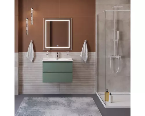 Тумба с раковиной подвесная BelBagno KRAFT-600-2C-SO-VO, 60 см, Еловый Матовый, раковина белая BB600ETL