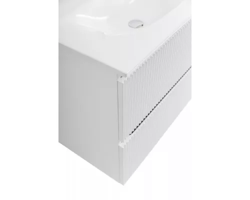 Тумба с раковиной подвесная 90 см, BelBagno UNO-900-2C-SO-BO Bianco Opaco, раковина белая BB-8099-90