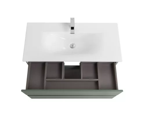 Тумба с раковиной подвесная BelBagno KRAFT-1000-2C-SO-VO, 100 см, Еловый Матовый, раковина белая BB-8099-100