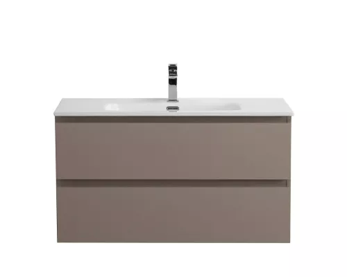 Тумба с раковиной подвесная BelBagno KRAFT-800-2C-SO-CO, 80 см, Бежевый Матовый, раковина белая BB800ETL