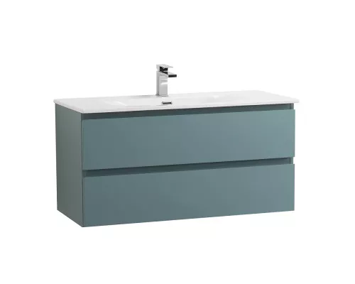 Тумба с раковиной подвесная BelBagno KRAFT-900-2C-SO-AO, 90 см, Голубой матовый, раковина белая BB-8099-90