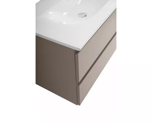 Тумба с раковиной подвесная BelBagno KRAFT-900-2C-SO-CO, 90 см, Бежевый Матовый, раковина белая BB-8099-90