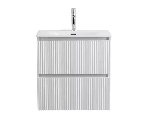 Тумба с раковиной подвесная 70 см, BelBagno UNO-700-2C-SO-BO Bianco Opaco, раковина белая BB-8099-70