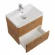 Подвесная тумба с раковиной Belbagno DUE 60 см Rovere Nature DUE-600-2C-SO-RN-P + BB-8076-3-60