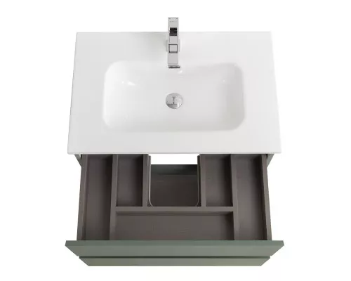 Тумба с раковиной подвесная BelBagno KRAFT-600-2C-SO-VO, 60 см, Еловый Матовый, раковина белая BB600ETL