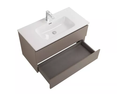 Тумба с раковиной подвесная BelBagno KRAFT-800-2C-SO-CO, 80 см, Бежевый Матовый, раковина белая BB800ETL