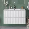 Тумба с раковиной подвесная 90 см, BelBagno UNO-MINI-900-2C-SO-BO Белая матовая, раковина белая BB-8099-3-90 Тумба с раковиной подвесная 90 см, BelBagno UNO-MINI-900-2C-SO-BO Белая матовая, раковина белая BB-8099-3-90