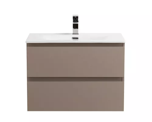 Тумба с раковиной подвесная BelBagno KRAFT-700-2C-SO-CO, 70 см, Бежевый Матовый, раковина белая BB-8099-70