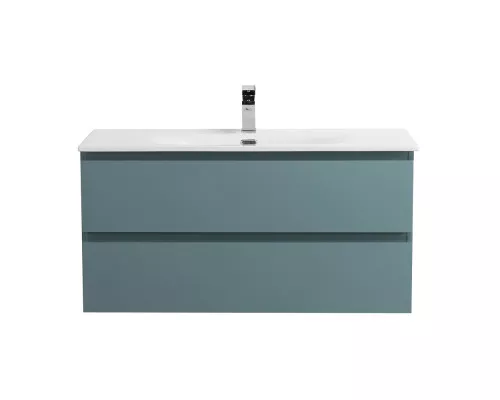 Тумба с раковиной подвесная BelBagno KRAFT-900-2C-SO-AO, 90 см, Голубой матовый, раковина белая BB-8099-90