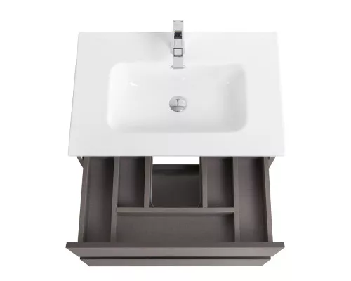 Тумба с раковиной подвесная BelBagno KRAFT-700-2C-SO-GSO, 70 см, Темно-Серый Матовый, раковина белая BB700ETL