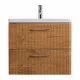 Подвесная тумба с раковиной Belbagno DUE 60 см Rovere Nature DUE-600-2C-SO-RN-P + BB-8076-3-60