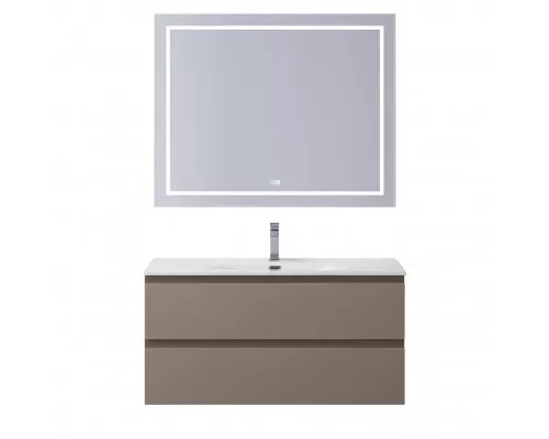 Тумба с раковиной подвесная BelBagno KRAFT-900-2C-SO-CO, 90 см, Бежевый Матовый, раковина белая BB-8099-90