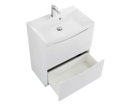 Тумба с раковиной напольная BelBagno MARINO-700 Bianco Lucido, раковина белая