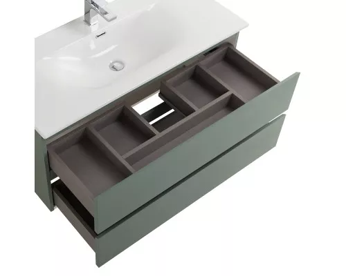 Тумба с раковиной подвесная BelBagno KRAFT-1000-2C-SO-VO, 100 см, Еловый Матовый, раковина белая BB-8099-100