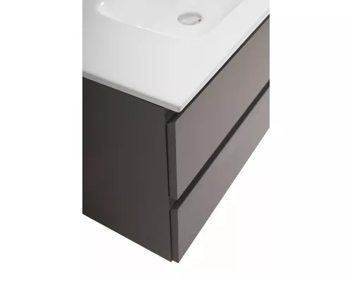 Тумба с раковиной подвесная BelBagno KRAFT-800-2C-SO-GSO, 80 см, Темно-Серый Матовый, раковина белая BB800ETL