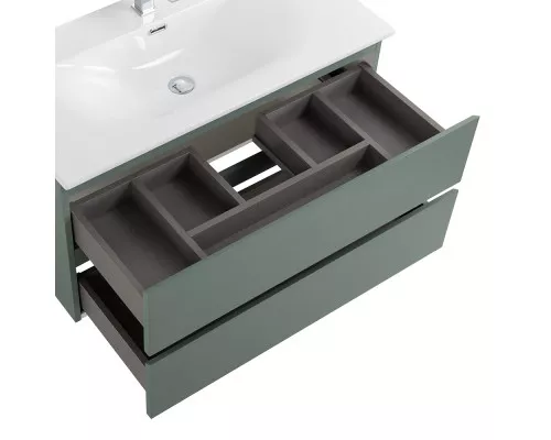 Тумба с раковиной подвесная BelBagno KRAFT-800-2C-SO-VO, 80 см, Еловый Матовый, раковина белая BB-8099-80