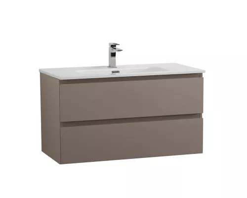 Тумба с раковиной подвесная BelBagno KRAFT-800-2C-SO-CO, 80 см, Бежевый Матовый, раковина белая BB800ETL