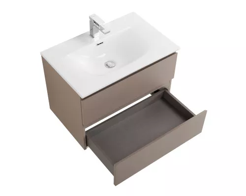 Тумба с раковиной подвесная BelBagno KRAFT-700-2C-SO-CO, 70 см, Бежевый Матовый, раковина белая BB-8099-70