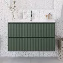 Тумба с раковиной подвесная 90 см, BelBagno UNO-MINI-900-2C-SO-VO Еловый матовый, раковина белая BB-8099-3-90 Тумба с раковиной подвесная 90 см, BelBagno UNO-MINI-900-2C-SO-VO Еловый матовый, раковина белая BB-8099-3-90