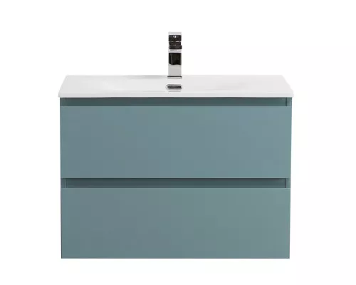 Тумба с раковиной подвесная BelBagno KRAFT-700-2C-SO-AO, 70 см, Голубой Матовый, раковина белая BB-8099-70