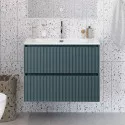 Тумба с раковиной подвесная 70 см, BelBagno UNO-MINI-700-2C-SO-AO Голубой матовый, раковина белая BB-8099-3-70 Тумба с раковиной подвесная 70 см, BelBagno UNO-MINI-700-2C-SO-AO Голубой матовый, раковина белая BB-8099-3-70