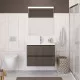 Тумба с раковиной подвесная 90 см, BelBagno UNO-900-2C-SO-CO Бежевый матовый, раковина белая BB-8099-90