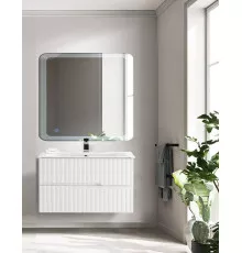 Мебель для ванной подвесная CEZARES DUET-N-800-2C-SO-FBS-P Ясень белый Софт