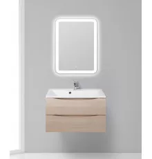 Тумба с раковиной подвесная BelBagno MARINO-800 Rovere Grigio, раковина белая  BB800/450-LV-MR-AST