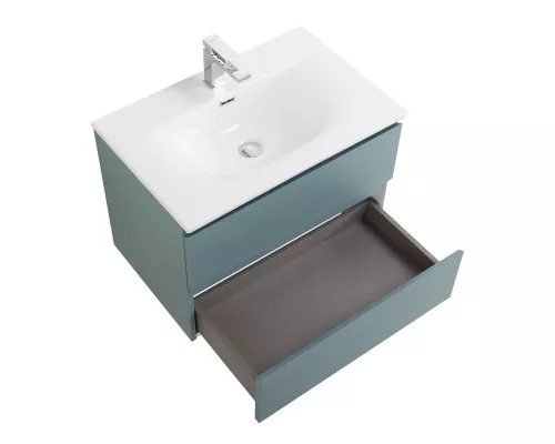 Тумба с раковиной подвесная BelBagno KRAFT-700-2C-SO-AO, 70 см, Голубой Матовый, раковина белая BB-8099-70