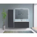 Мебель для ванной подвесная CEZARES DUET-N-1200-2C-SO-GR-P Grafito