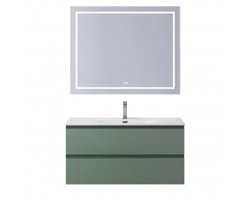 Тумба с раковиной подвесная BelBagno KRAFT-1000-2C-SO-VO, 100 см, Еловый Матовый, раковина белая BB-8099-100