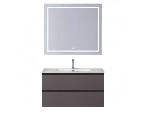 Тумба с раковиной подвесная BelBagno KRAFT-800-2C-SO-GSO, 80 см, Темно-Серый Матовый, раковина белая BB800ETL