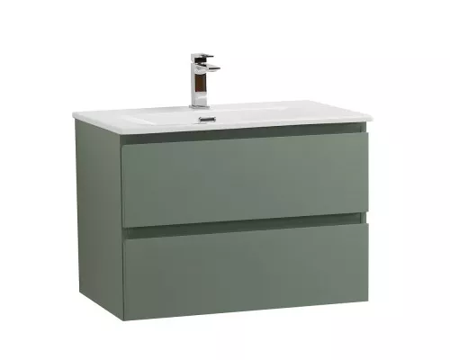 Тумба с раковиной подвесная BelBagno KRAFT-600-2C-SO-VO, 60 см, Еловый Матовый, раковина белая BB-8099-600