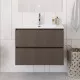 Тумба с раковиной подвесная 90 см, BelBagno UNO-900-2C-SO-CO Бежевый матовый, раковина белая BB-8099-90