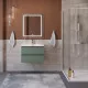 Тумба с раковиной подвесная BelBagno KRAFT-600-2C-SO-VO, 60 см, Еловый Матовый, раковина белая BB-8099-600