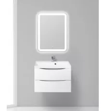 Тумба с раковиной подвесная BelBagno MARINO-700 Bianco Lucido, раковина белая