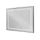 Зеркало в алюминиевой раме со встроенным светильником BelBagno SPC-KRAFT-1000-800-SENS-NERO