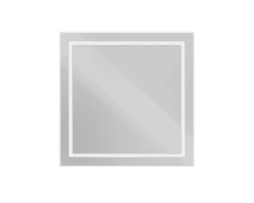 Зеркало в алюминиевой раме со встроенным светильником BelBagno SPC-KRAFT-800-800-SENS-AL