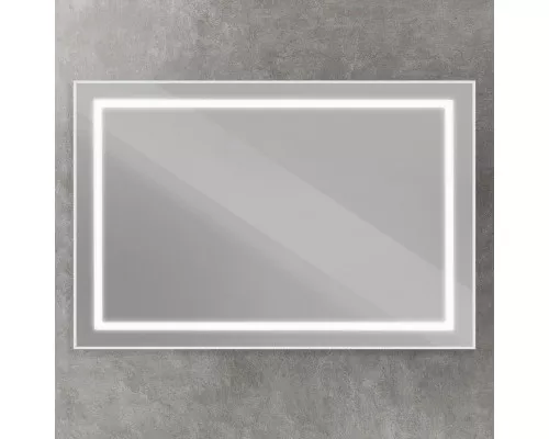 Зеркало в алюминиевой раме со встроенным светильником BelBagno SPC-KRAFT-1200-800-SENS-AL
