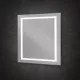 Зеркало в алюминиевой раме со встроенным светильником BelBagno SPC-KRAFT-900-800-SENS-NERO