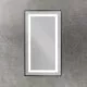 Зеркало в алюминиевой раме со встроенным светильником BelBagno SPC-KRAFT-500-900-SENS-NERO